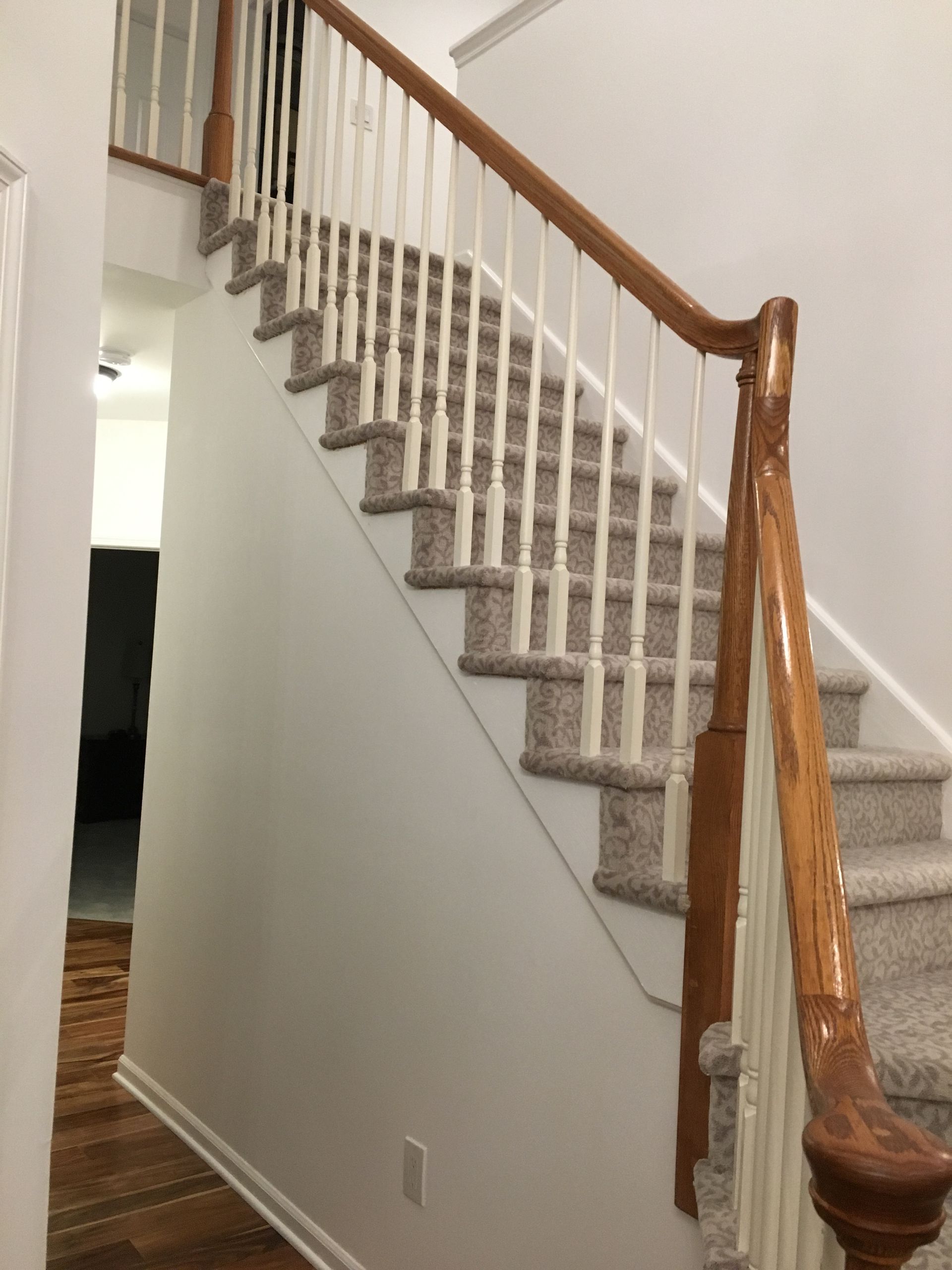 Installed print carpet