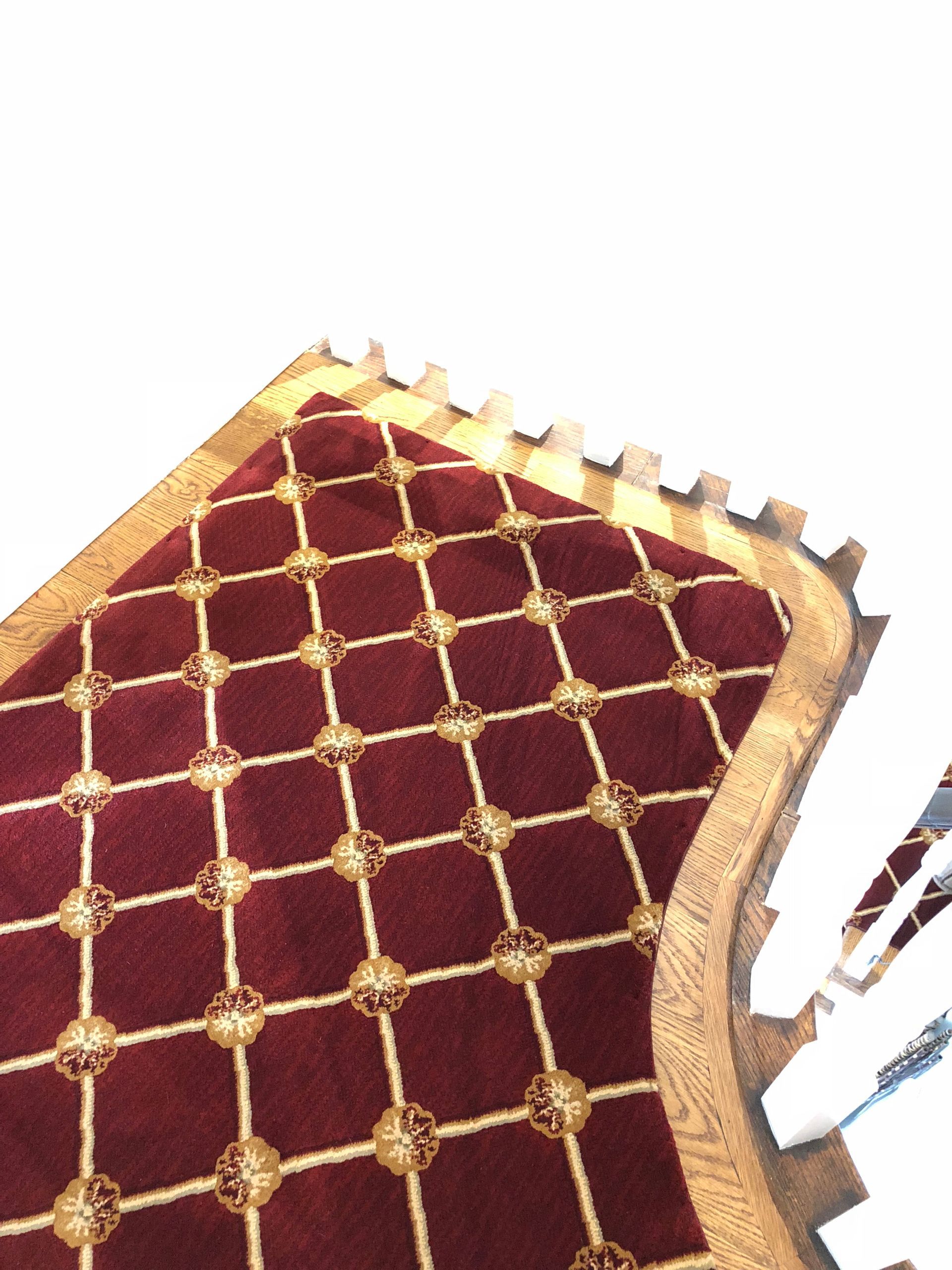 Stair runner -custom carpet and wall to wall hall installation