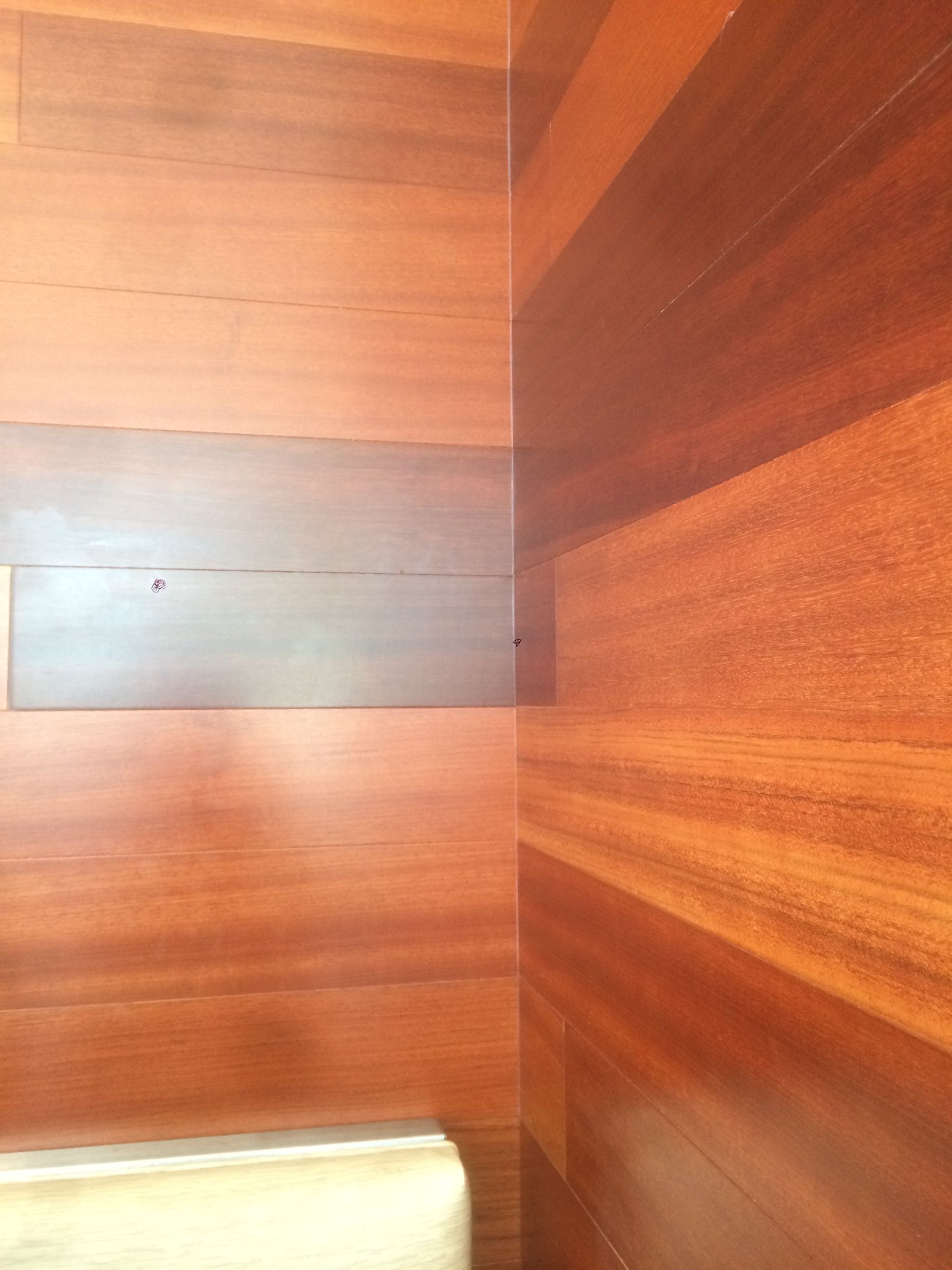 Hardwood flooring installed