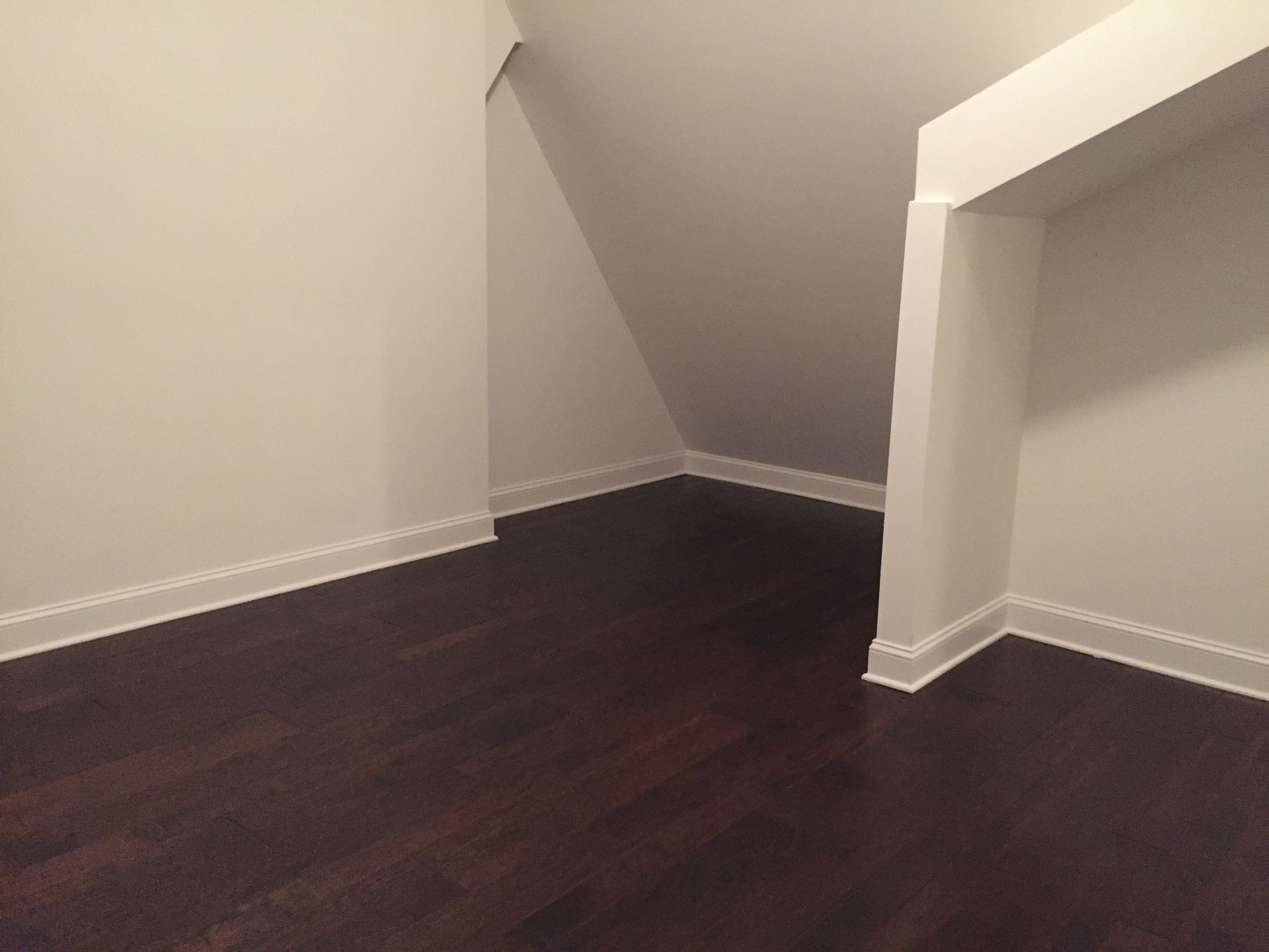 installed hardwood flooring