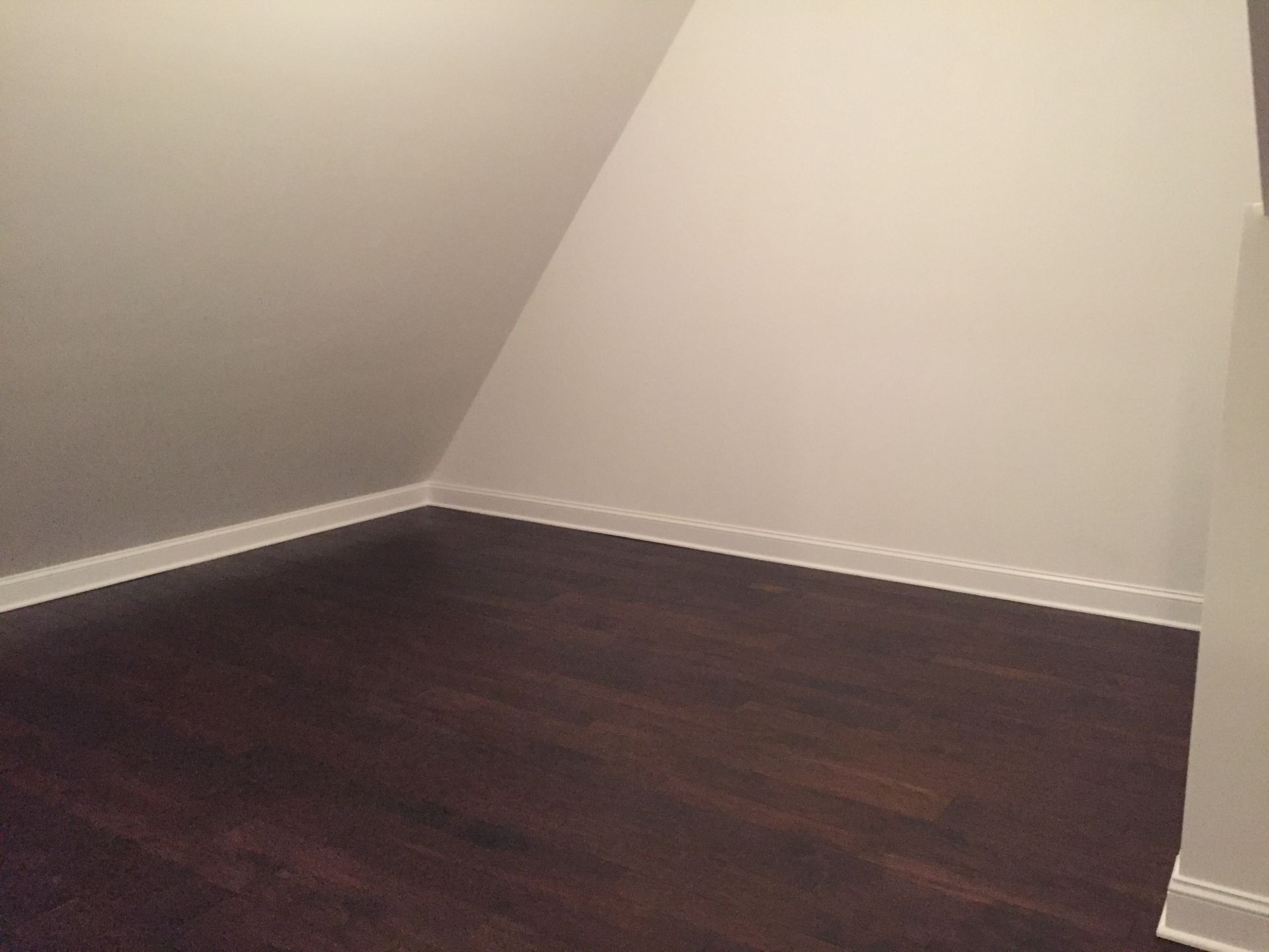 Hardwood flooring installed