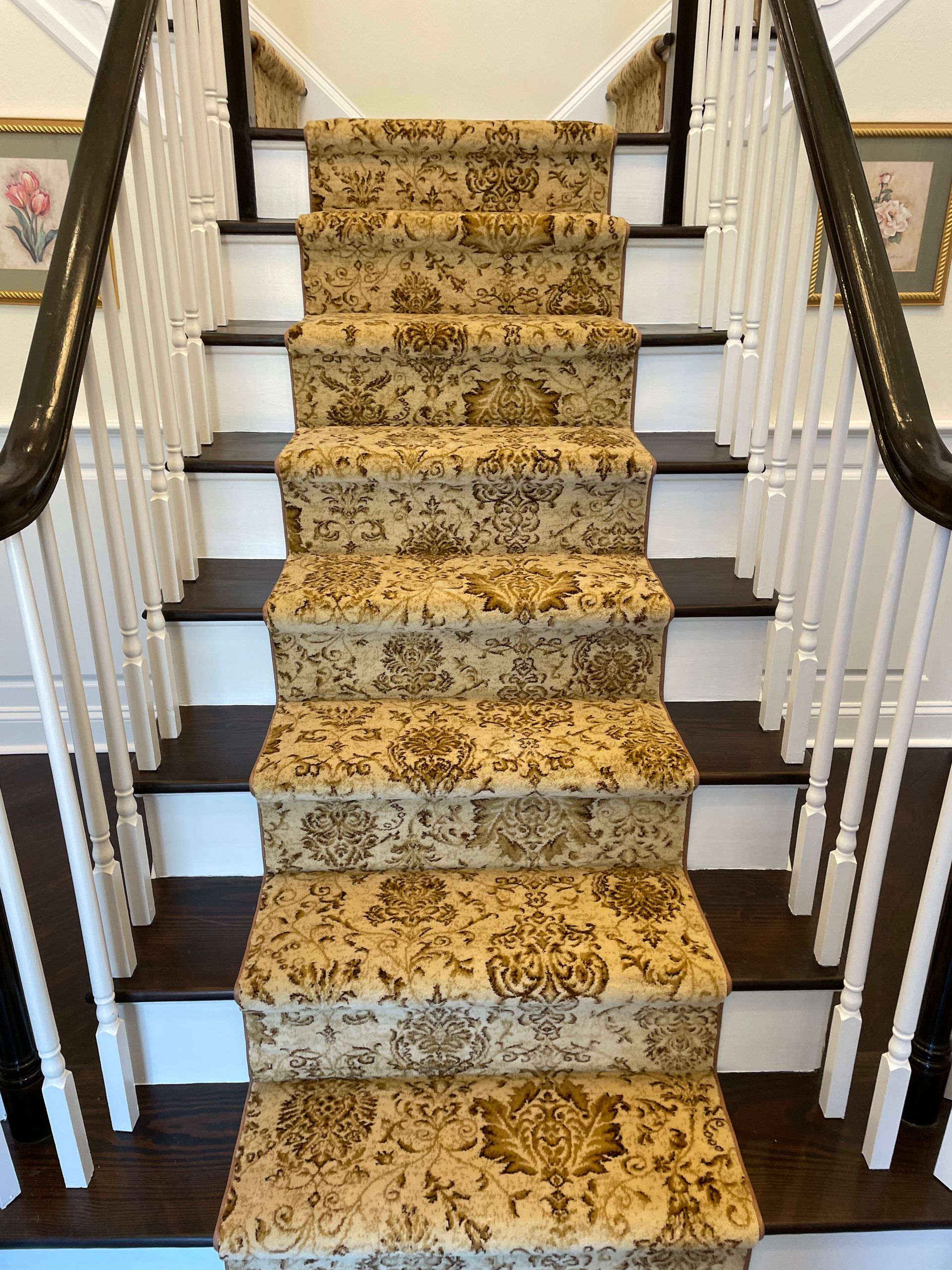 Custom Kane carpet for steps