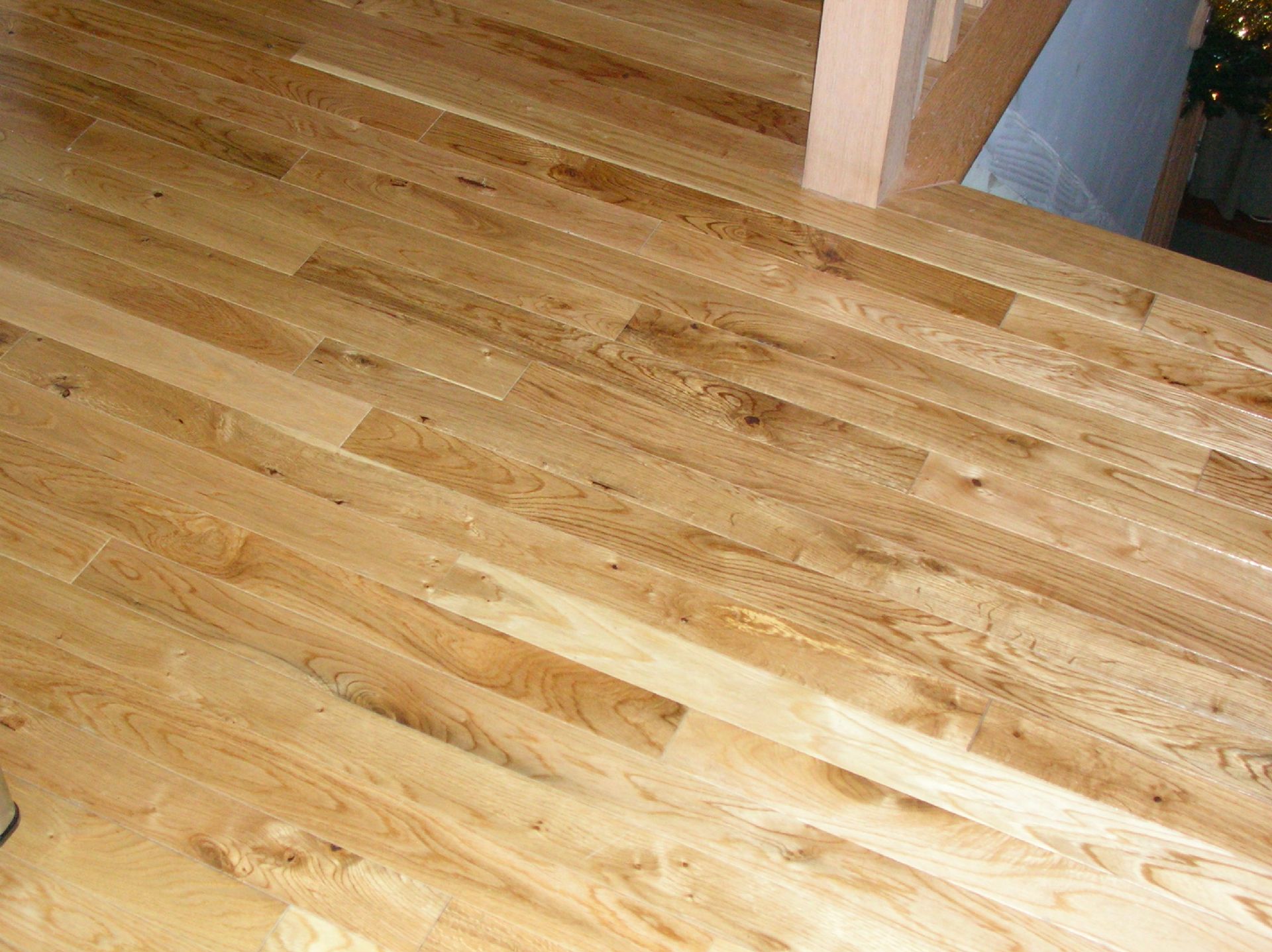 Hardwood flooring installed