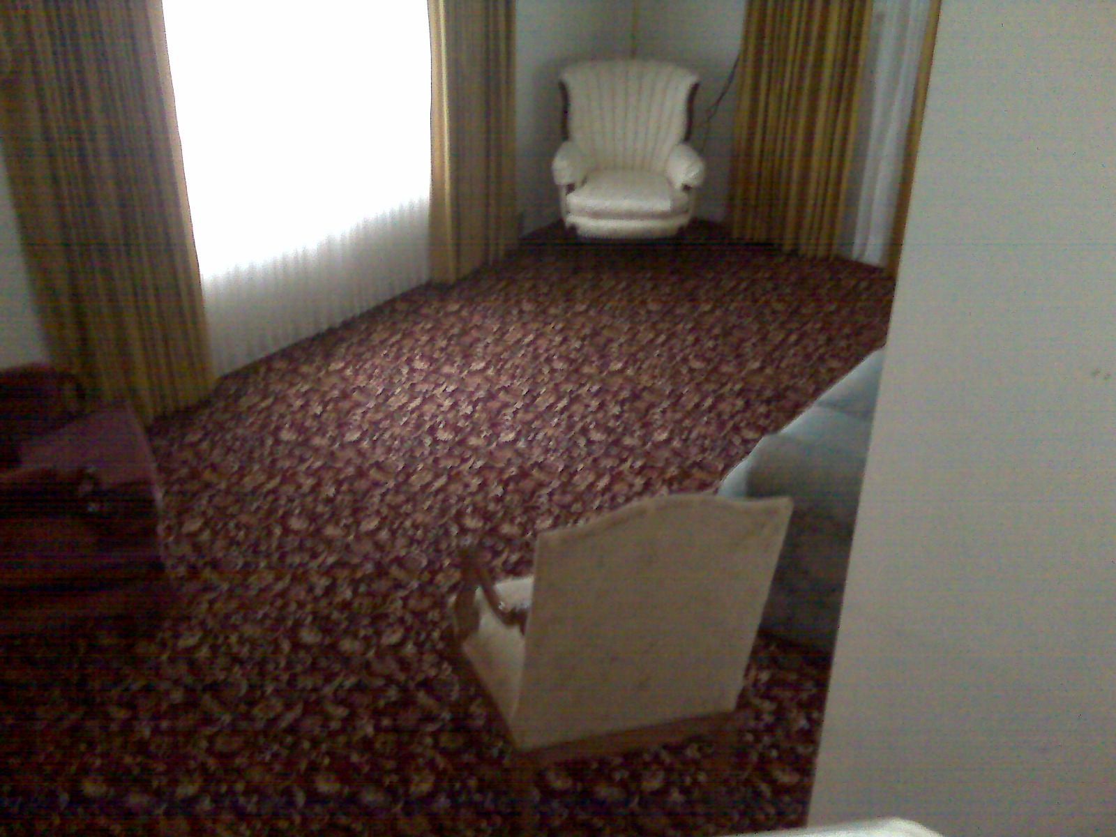 Installed print carpet