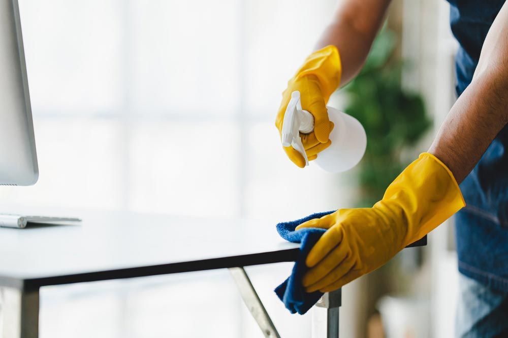 Cleaning The Table — Active Cleaning Service Rutherford, NSW