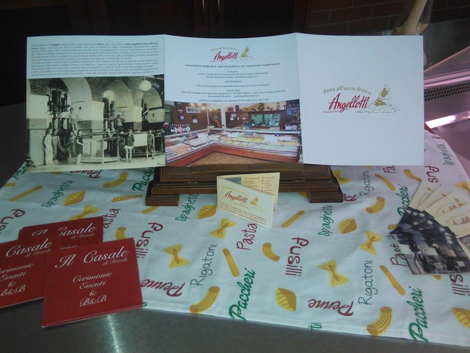 Una brochure che parla del pastificio