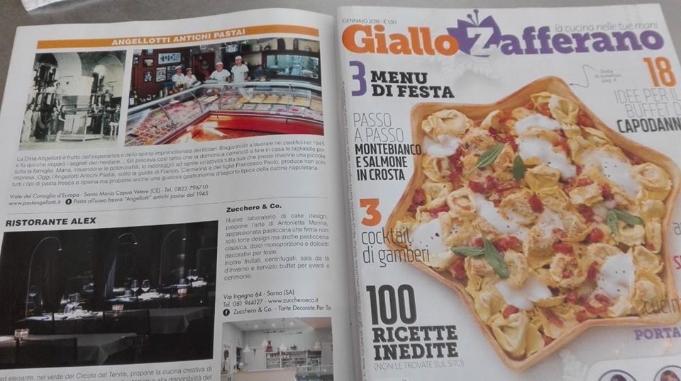 Articolo che parla del pastificio sulla rivista 