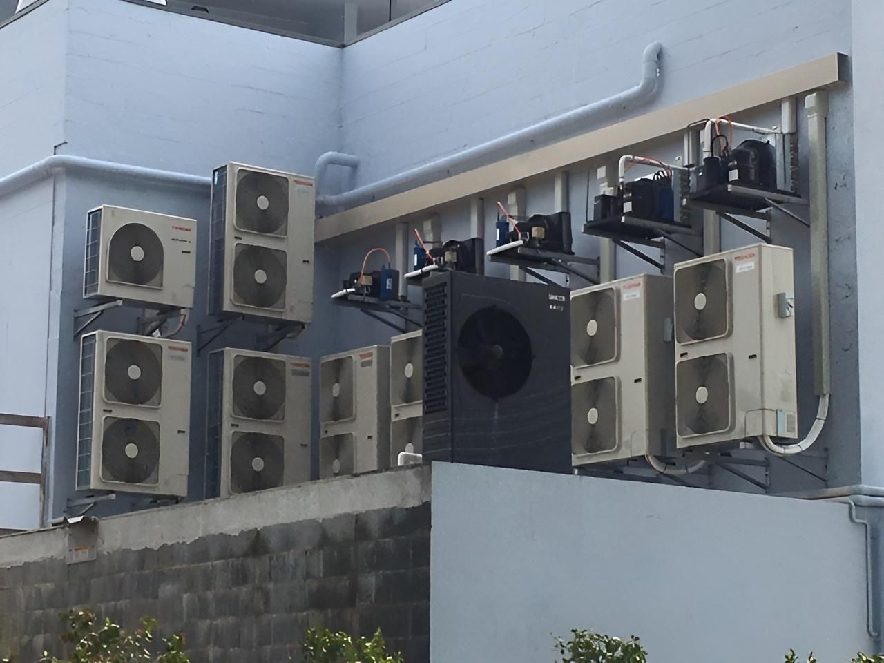 A Bunch of Outdoor Airconditioning