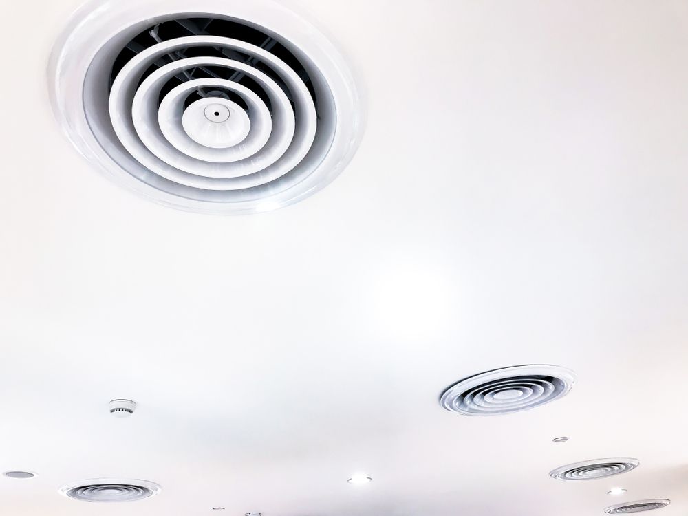Ceiling With Circular Air Vents