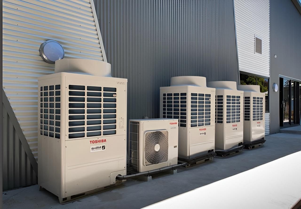 Five Outdoor Airconditioning Units