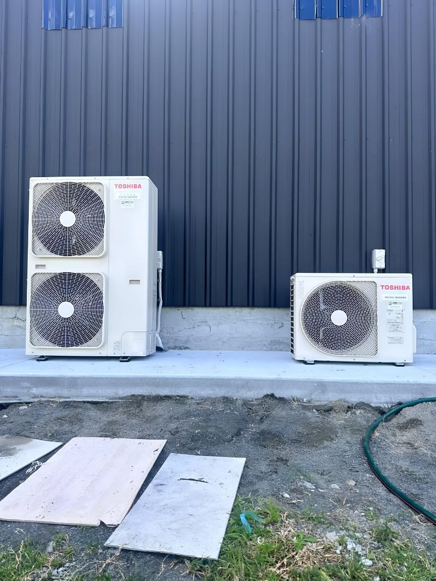 Two Outdoor Airconditioning Units
