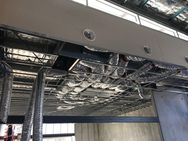 Above-ceiling Air Conditioner Pipes Installation — Aircon Mid North Coast in Forster, NSW