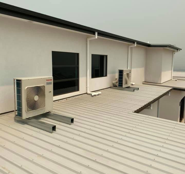 Outdoor Units Installed On The Roof