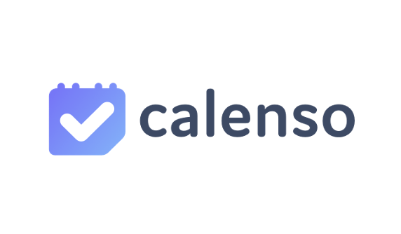 Das Calenso-Logo ist ein Kalender mit einem Häkchen darauf.