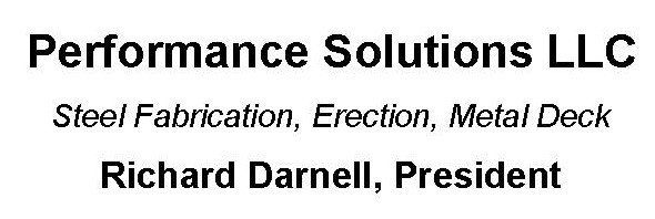 Performance solutions llc is a company that does steel fabrication