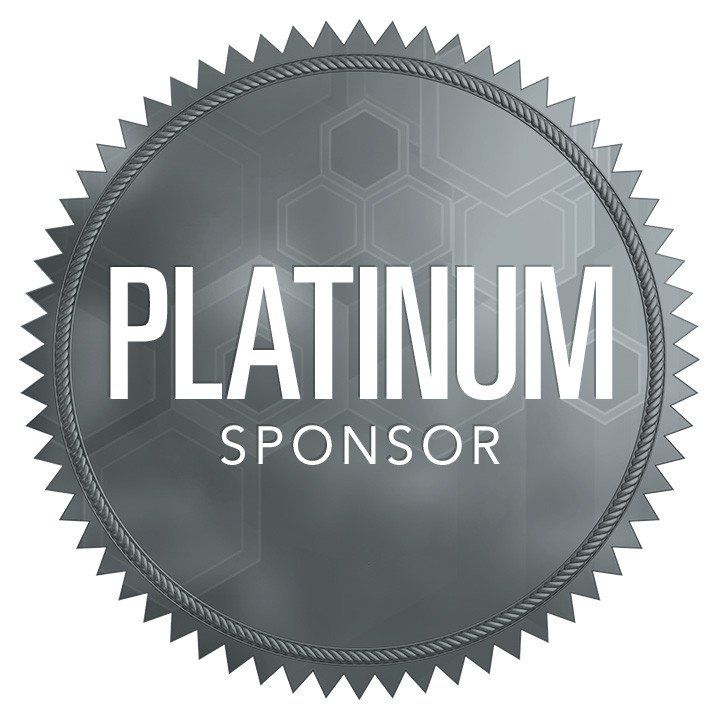 A seal that says platinum sponsor on it