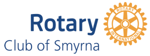 A logo for the rotary club of smyrna