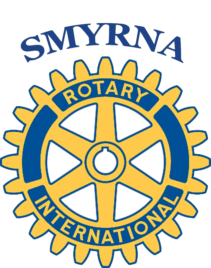 A logo for the smyra rotary international club