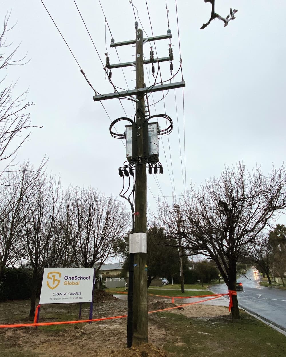 Transformer Installed on Electrical Pole  — Central West Power Construction in Orange, NSW