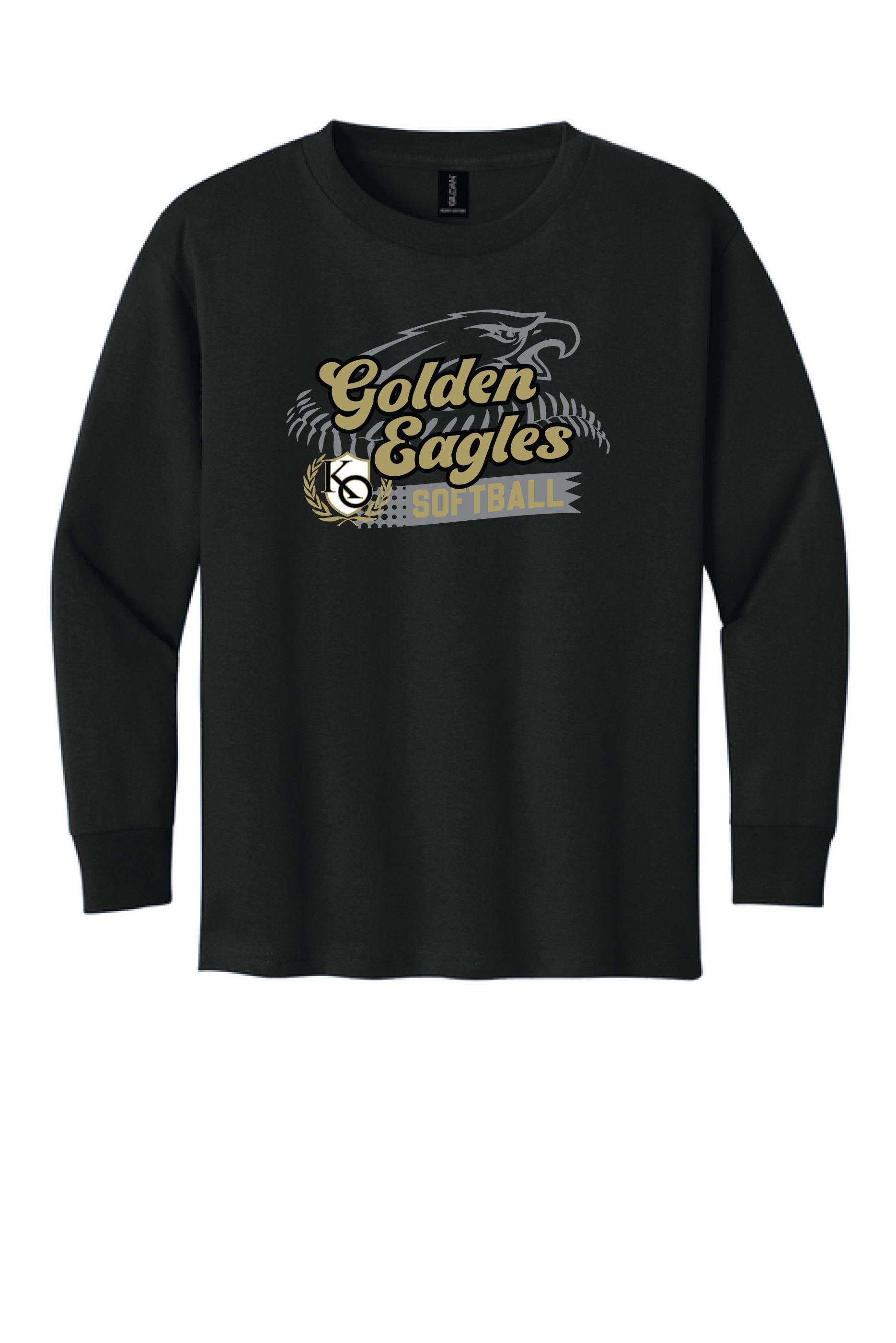KO Softball 5400B Gildan® Youth Heavy Cotton™ 100% Cotton Long Sleeve T-Shirt