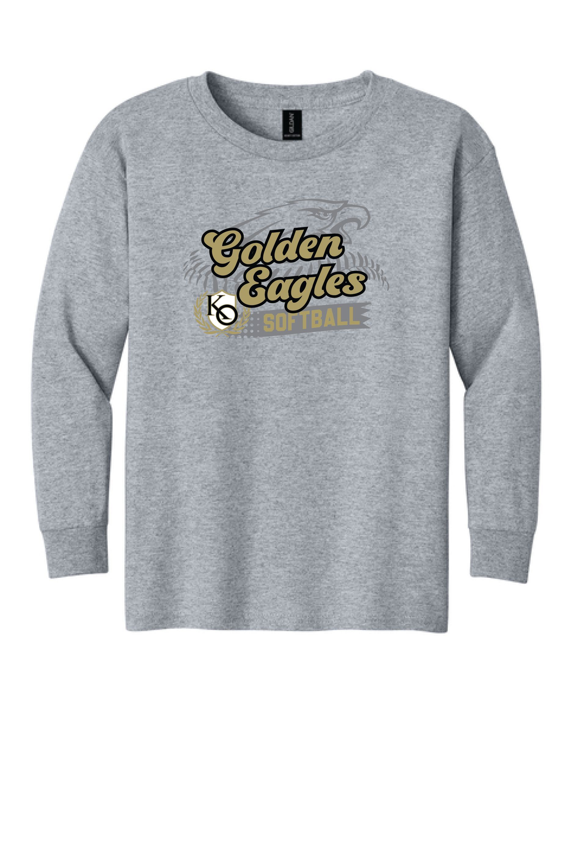 KO Softball 5400B Gildan® Youth Heavy Cotton™ 100% Cotton Long Sleeve T-Shirt