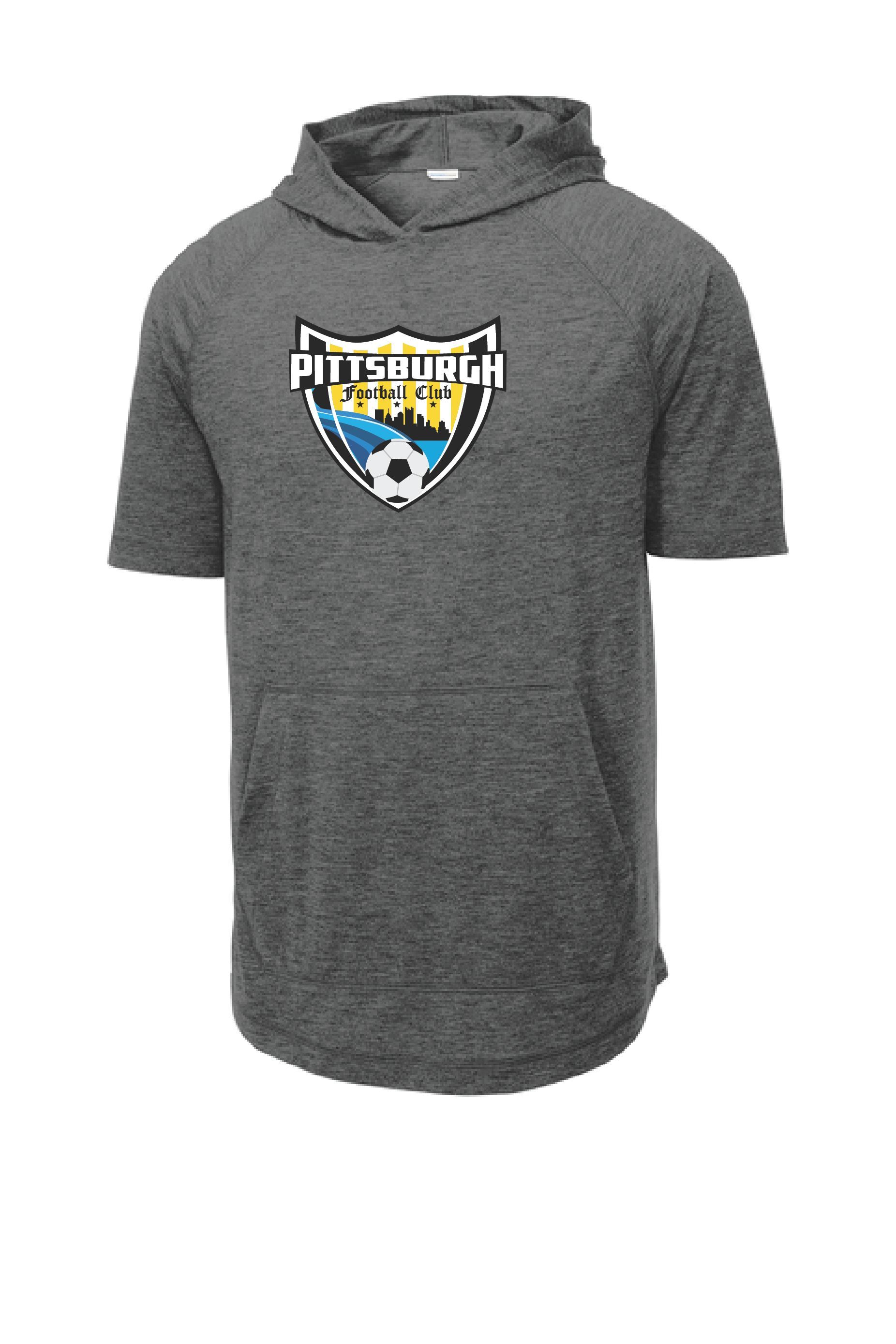 PFC ST404 Sport-Tek ® PosiCharge ® Tri-Blend Wicking Short Sleeve Hoodie