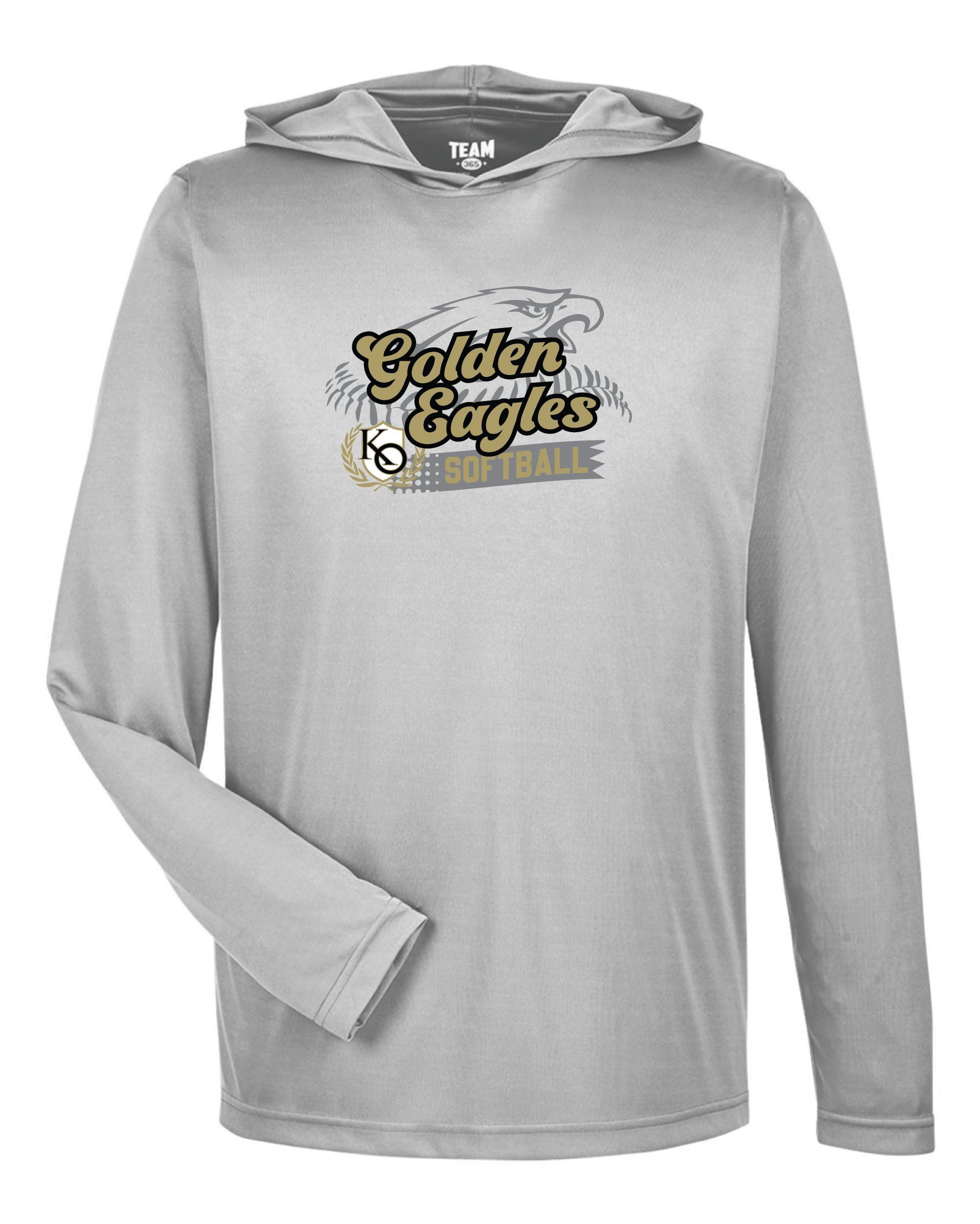 KO Softball  TT41 365 Men's Zone Performance Hooded T-Shirt