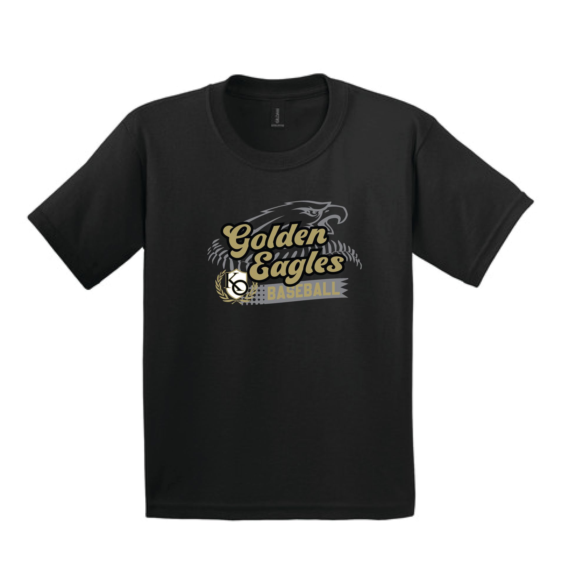 KO Baseball  2000B Gildan® Youth Heavy Cotton™ 100% Cotton T-Shirt