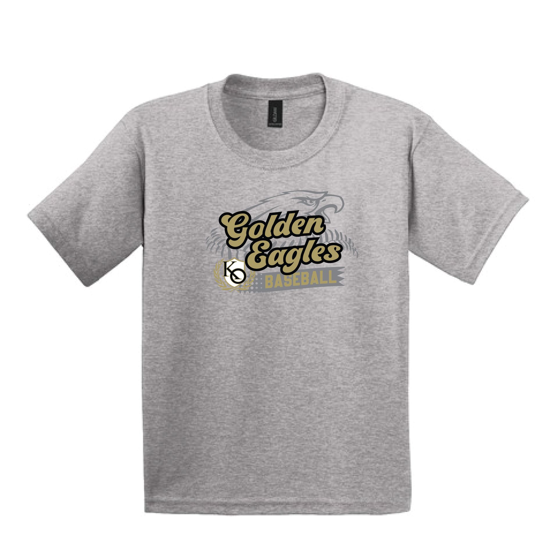 KO Baseball  2000B Gildan® Youth Heavy Cotton™ 100% Cotton T-Shirt