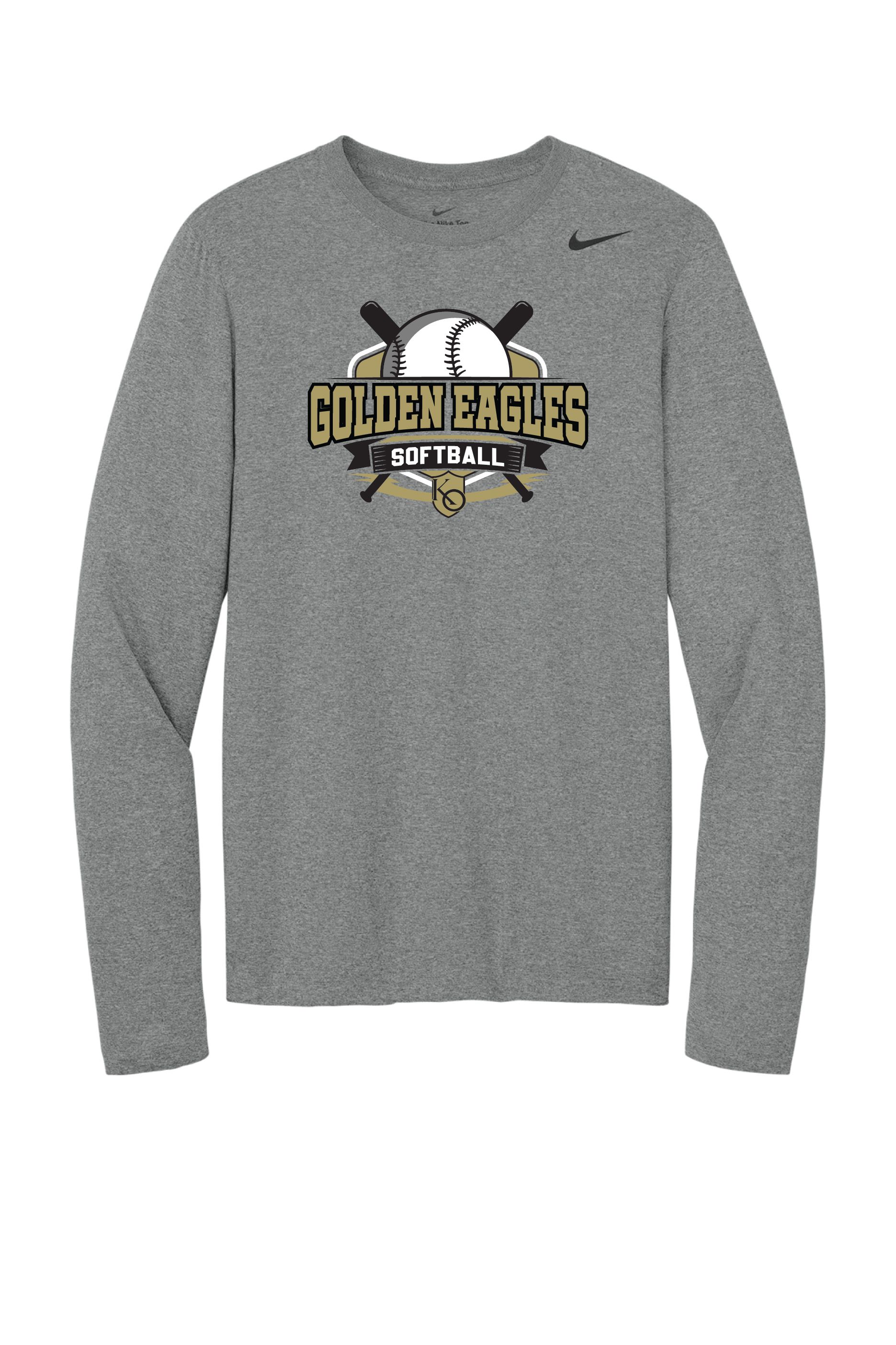 KO Softball NKHQ4550 Nike Team Legend Long Sleeve Tee
