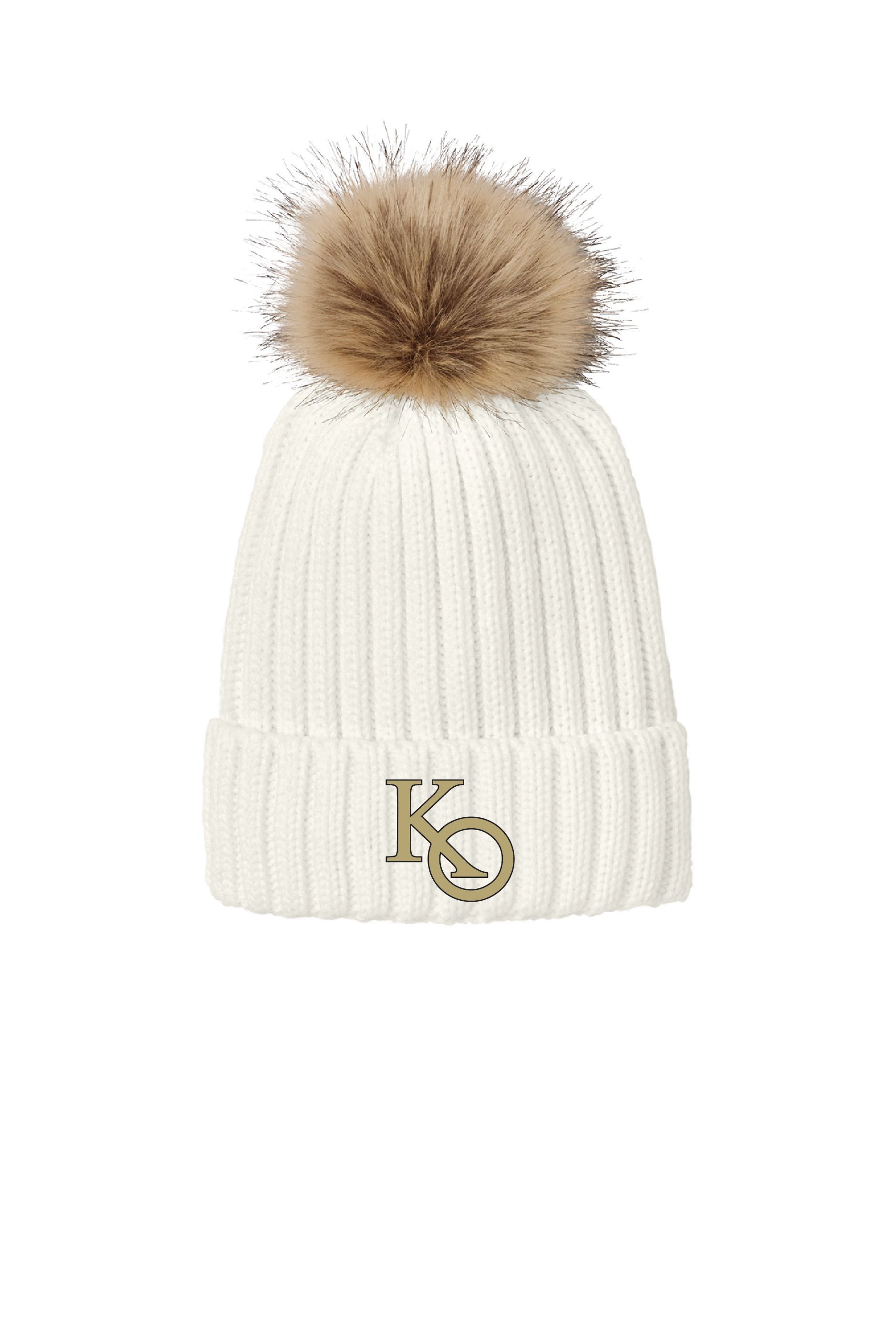 C990 Port Authority® Faux Fur Pom Beanie