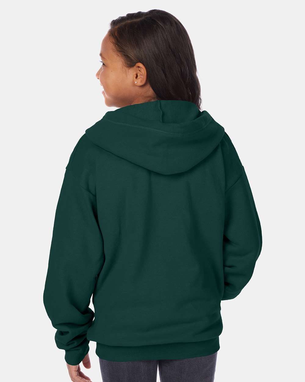 Green Tree Swim Club P480 Hanes Youth EcoSmart® Full-Zip Hooded Sweatshirt