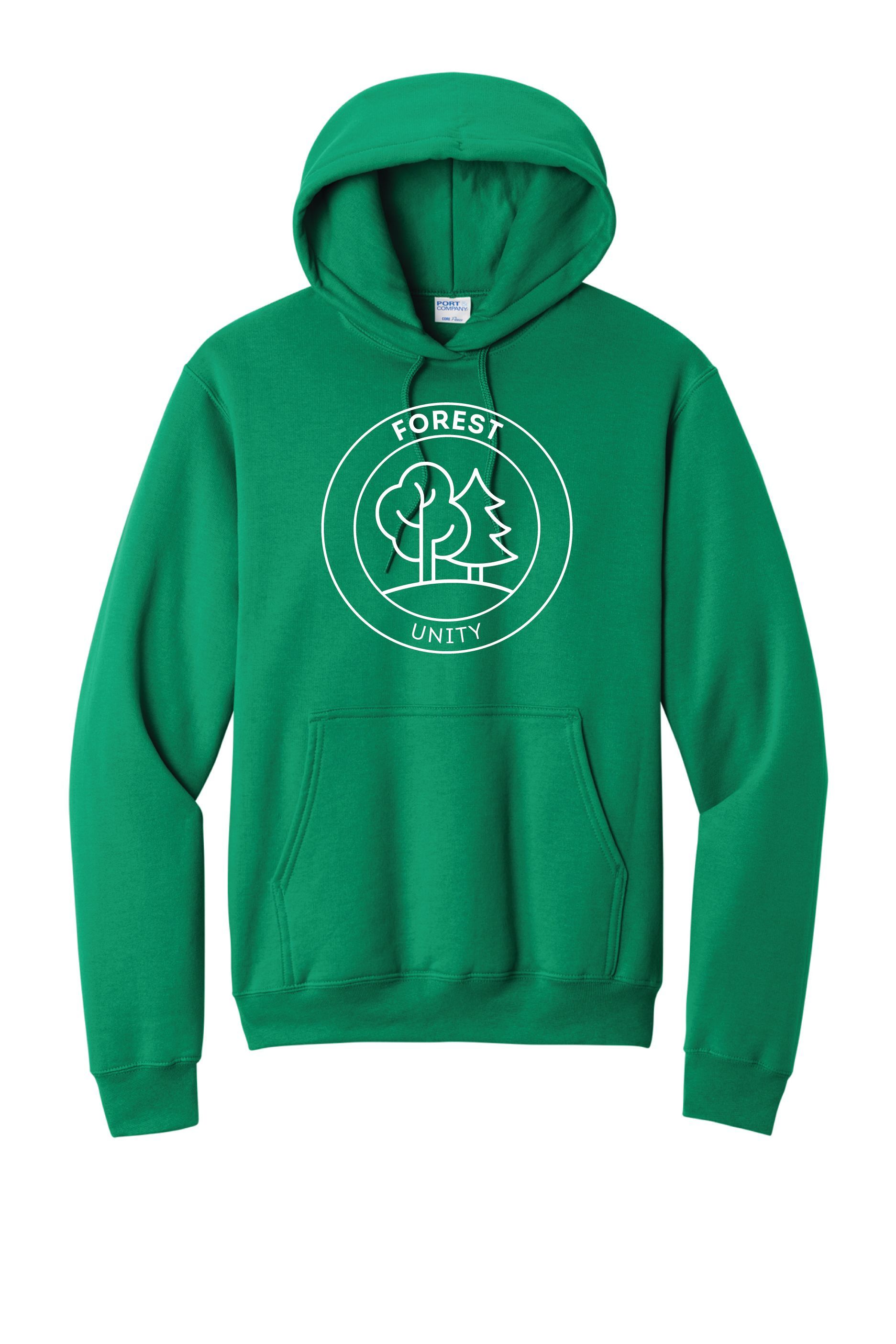 Forest PC78H Port & Co™ Core Fleece Pullover Hooded Sweatshirt