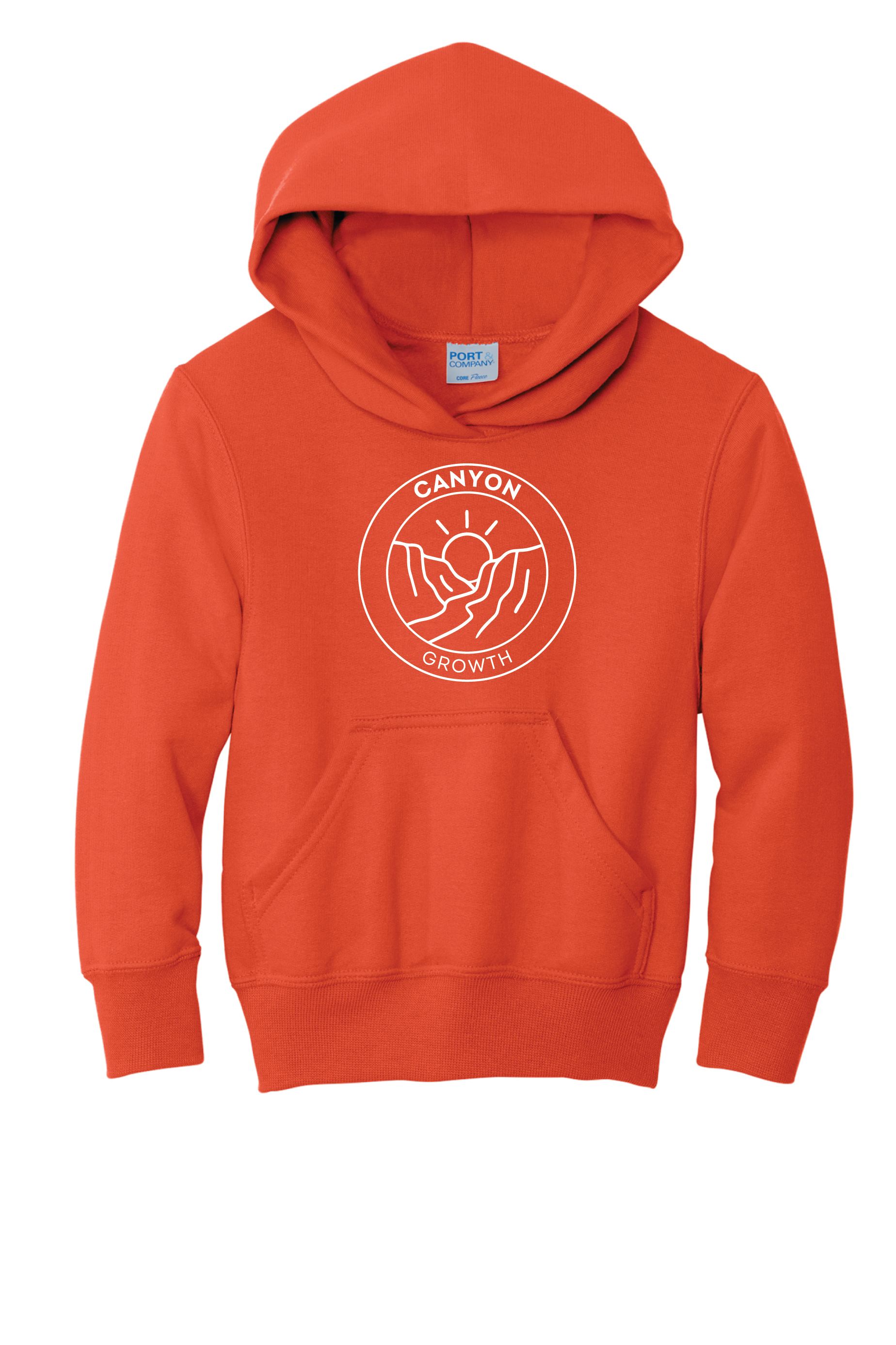 Canyon PC90YH Port & Co™ Youth Core Fleece Pullover Hooded Sweatshirt