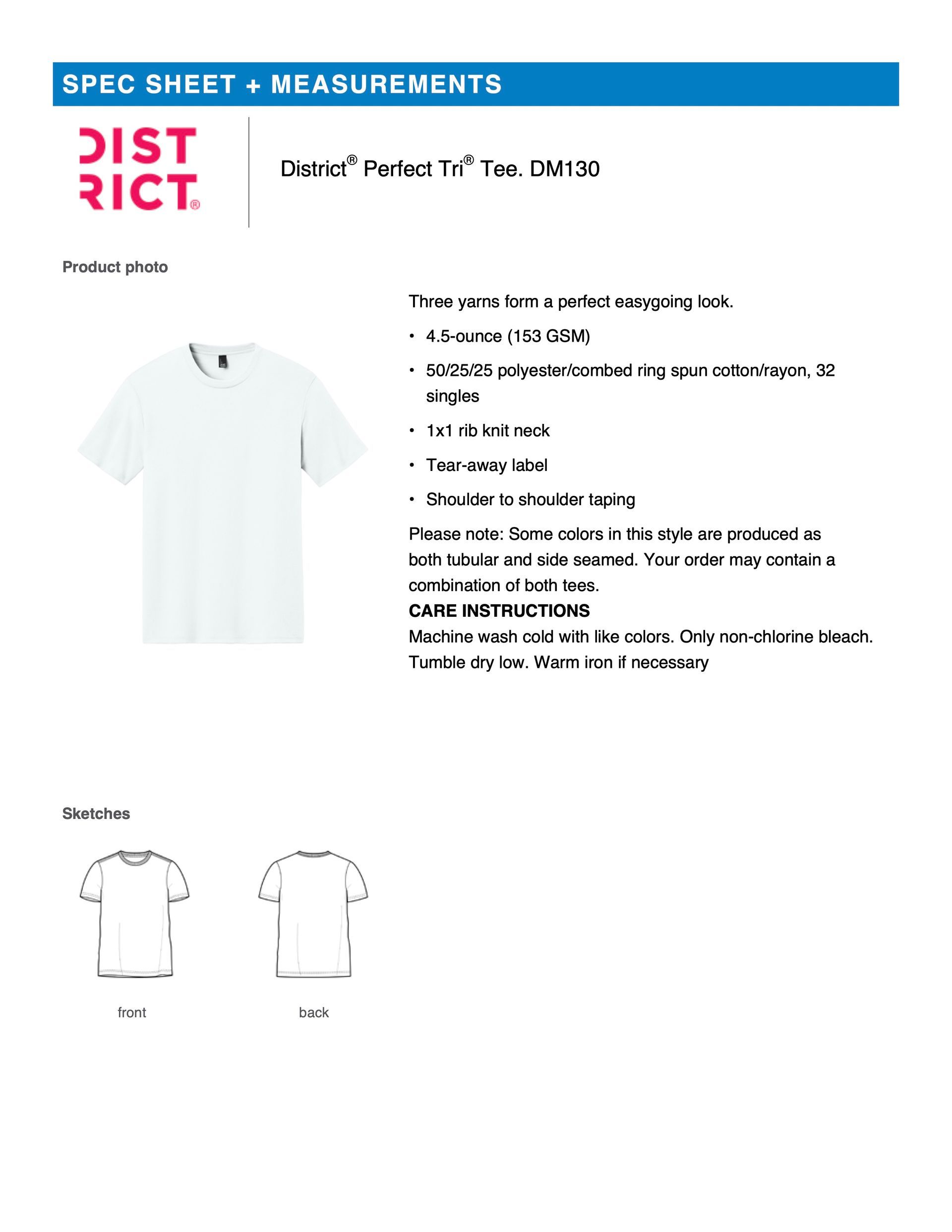 Kings of Summer DM130 District® Perfect Tri® Tee