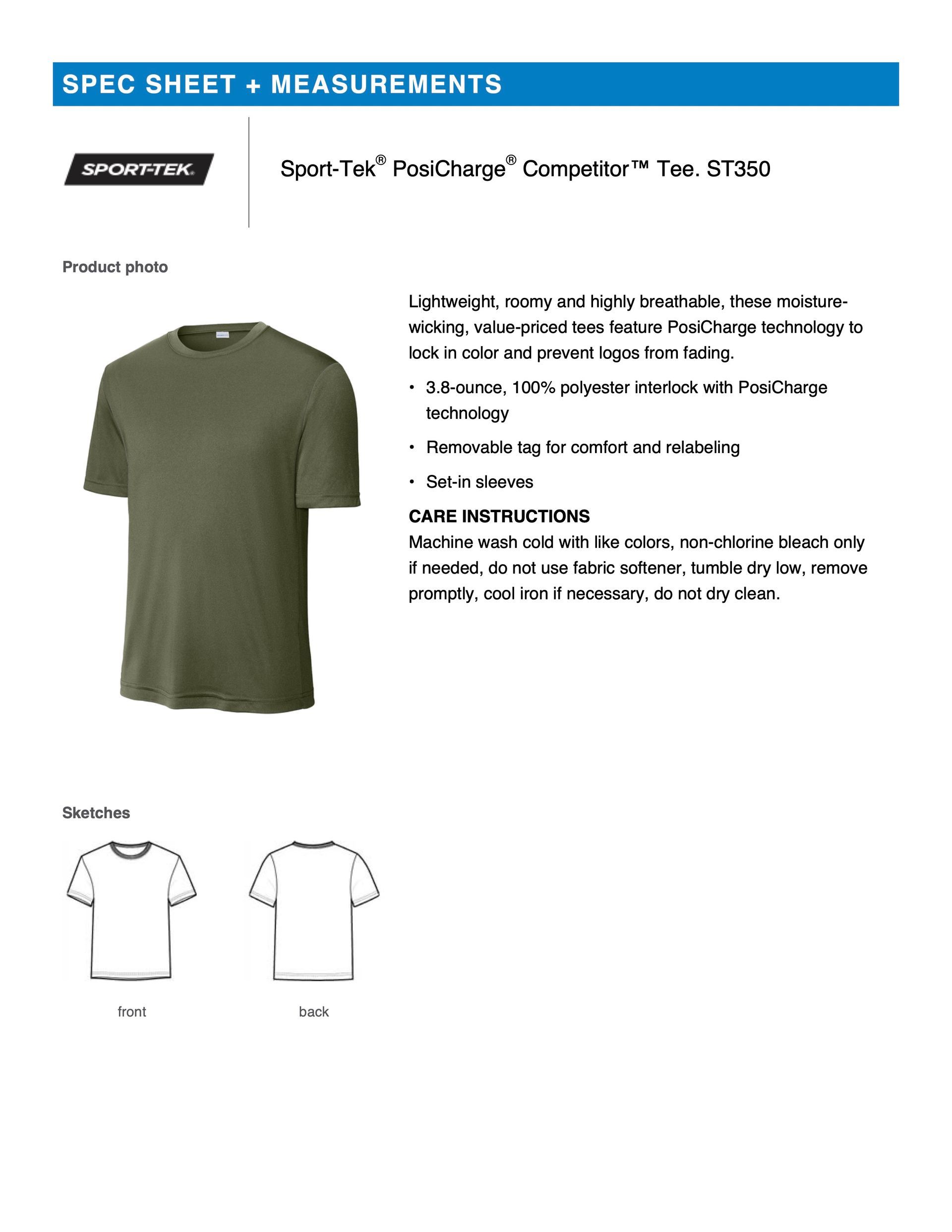 ST350 Sport-Tek® PosiCharge® Competitor™ Tee