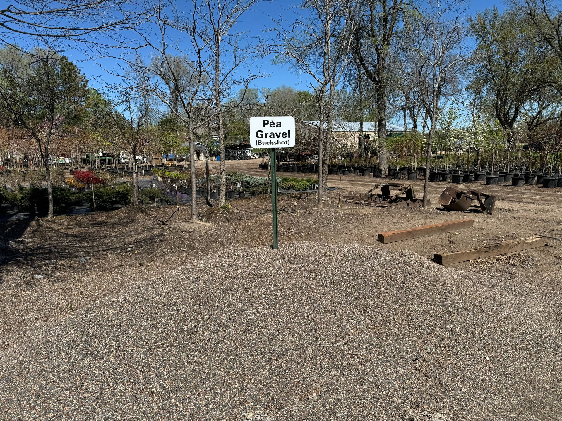 A pile of landscaping stone