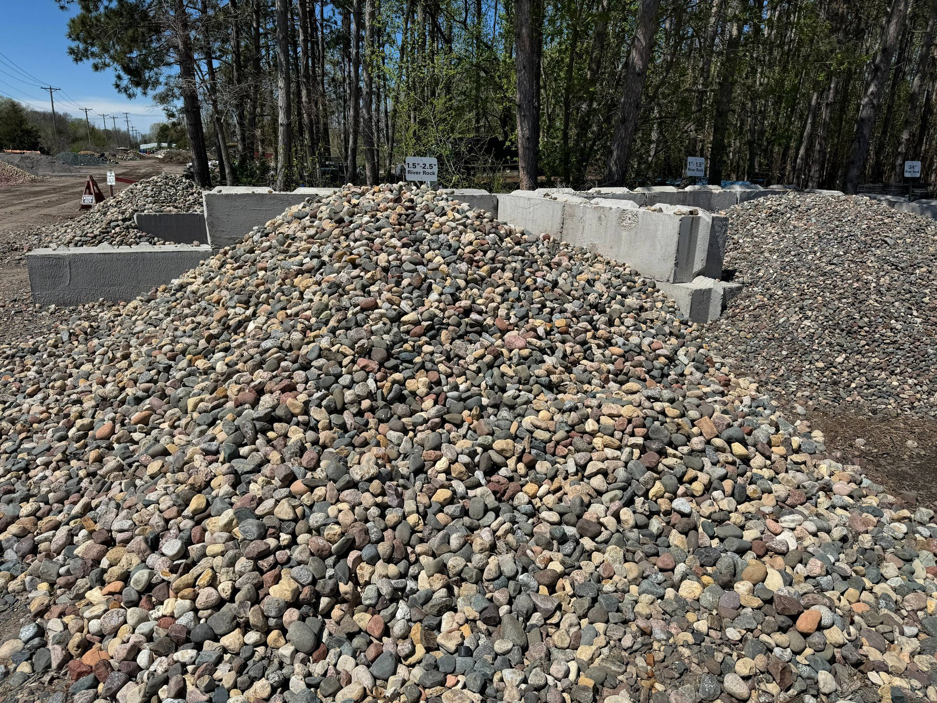 A pile of landscaping stone