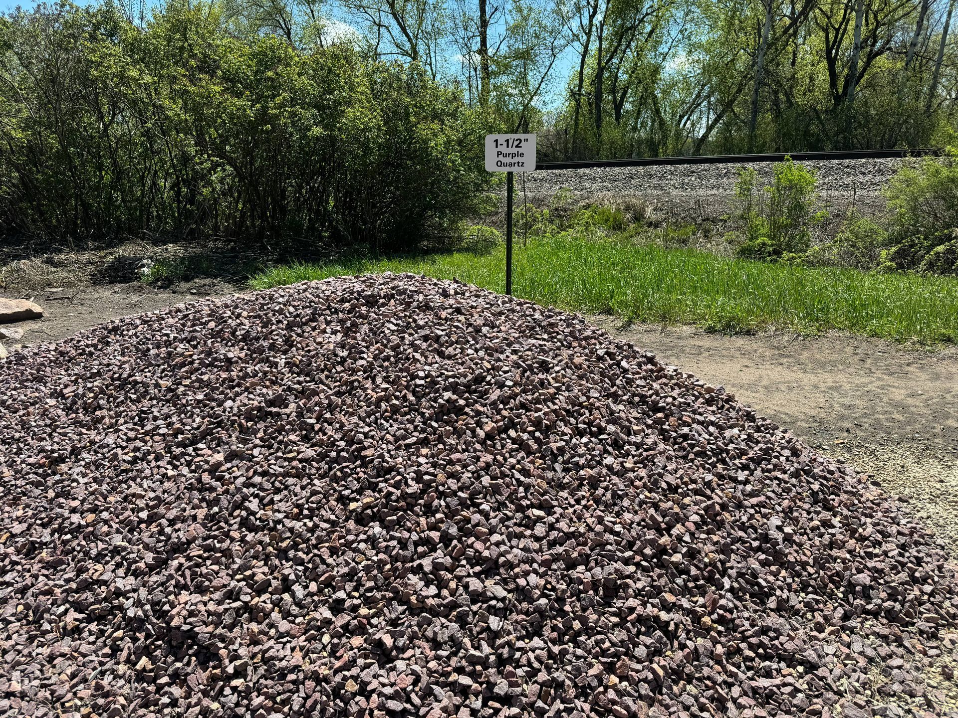 A pile of landscaping stone