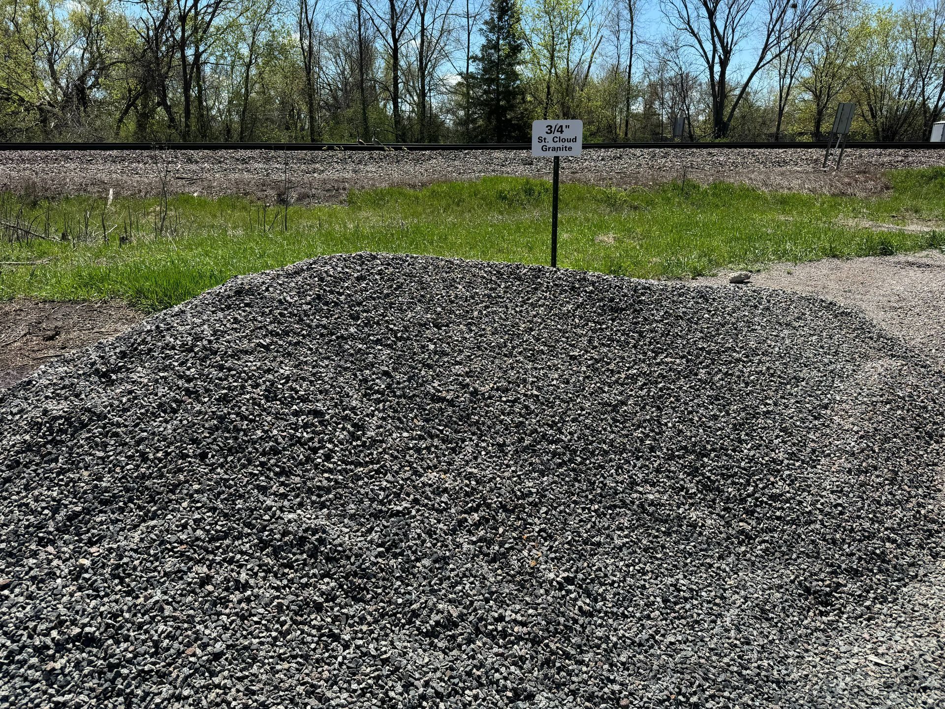 A pile of landscaping stone