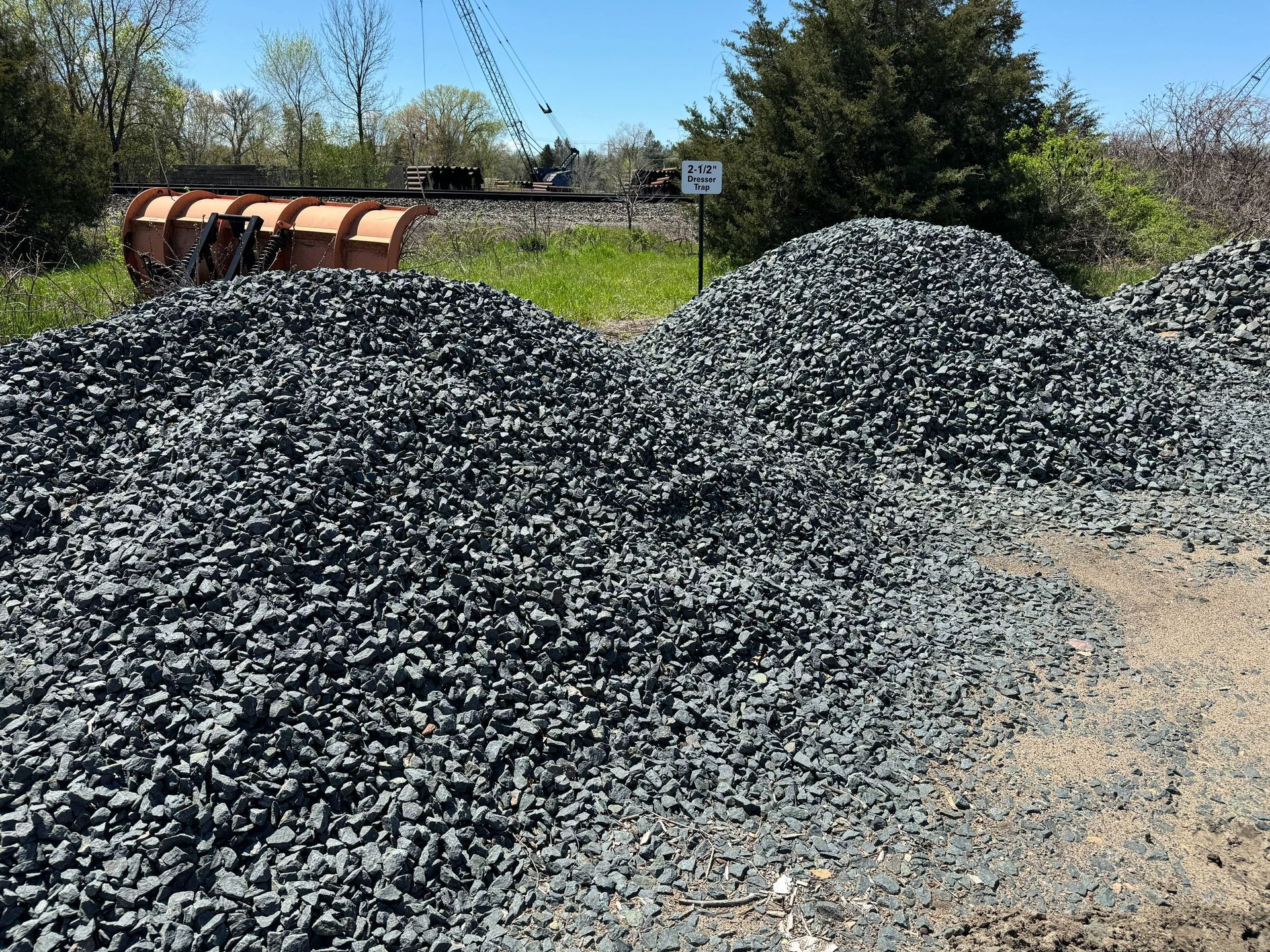A pile of landscaping stone