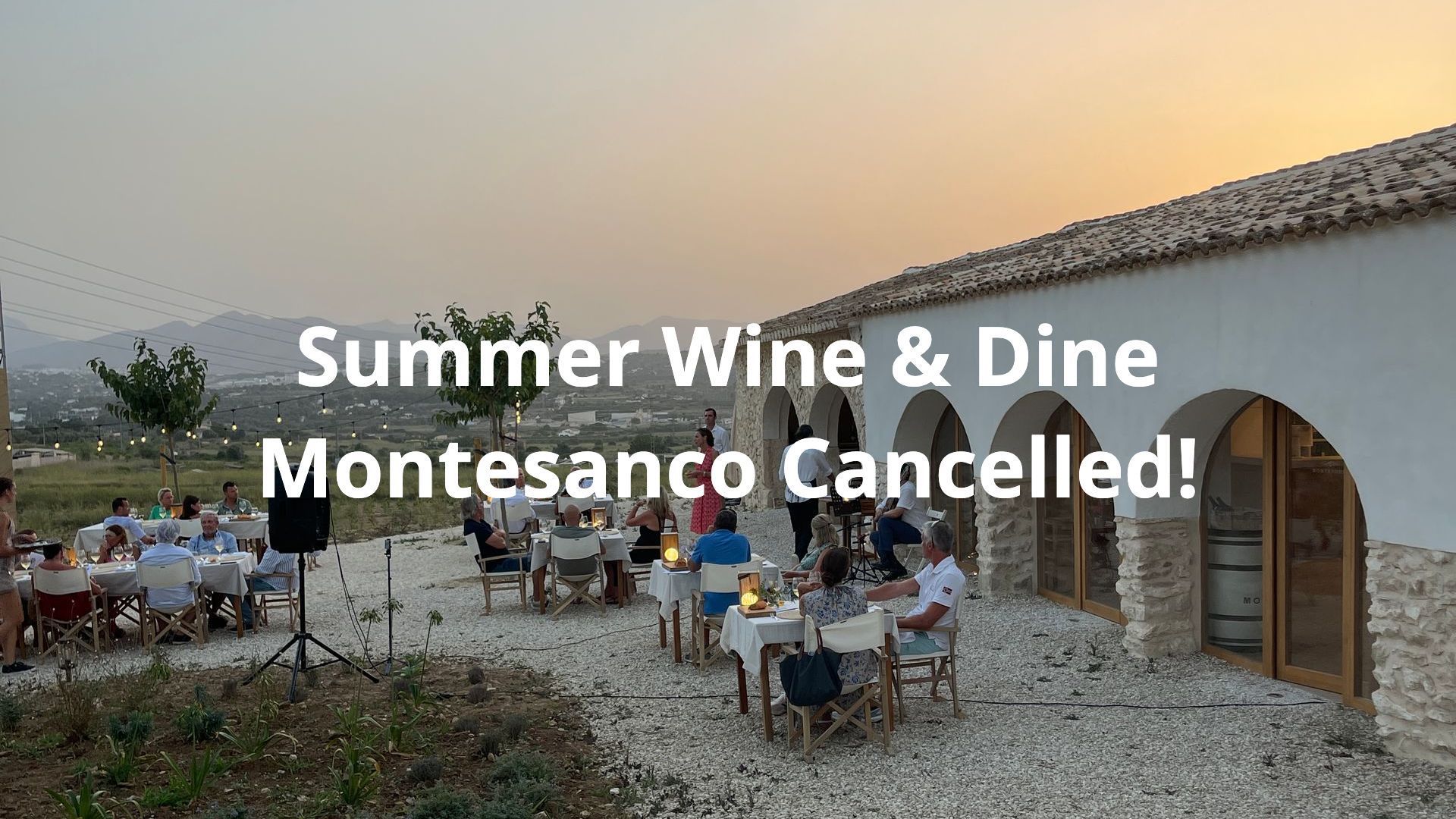 Wine&Dine Montesanco cancelled