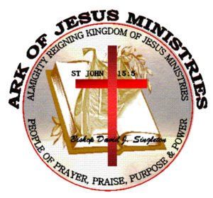 A logo for the ark of jesus ministries