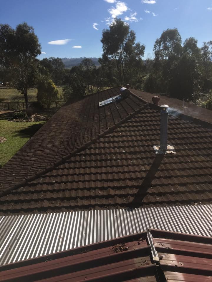 A Roof With a Metal Roof and Trees in the Background — LVL Constructions in Newcastle, NSW