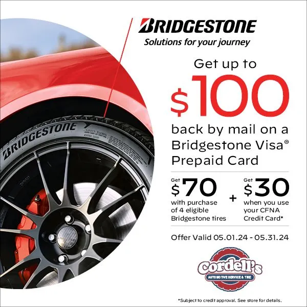 Bridgestone Coupon | Cordell's Automotive Service & Tire