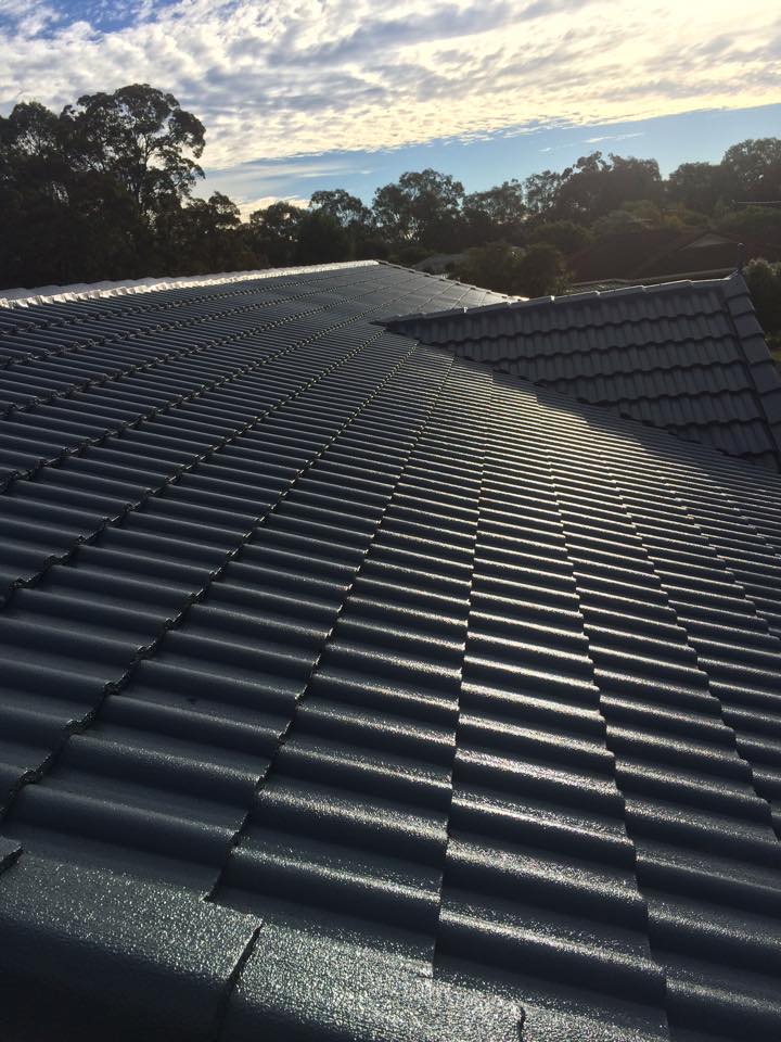 View of a Roof During Sunset — Crossy’s Roof Restorations Pty Ltd in Lismore Heights, NSW