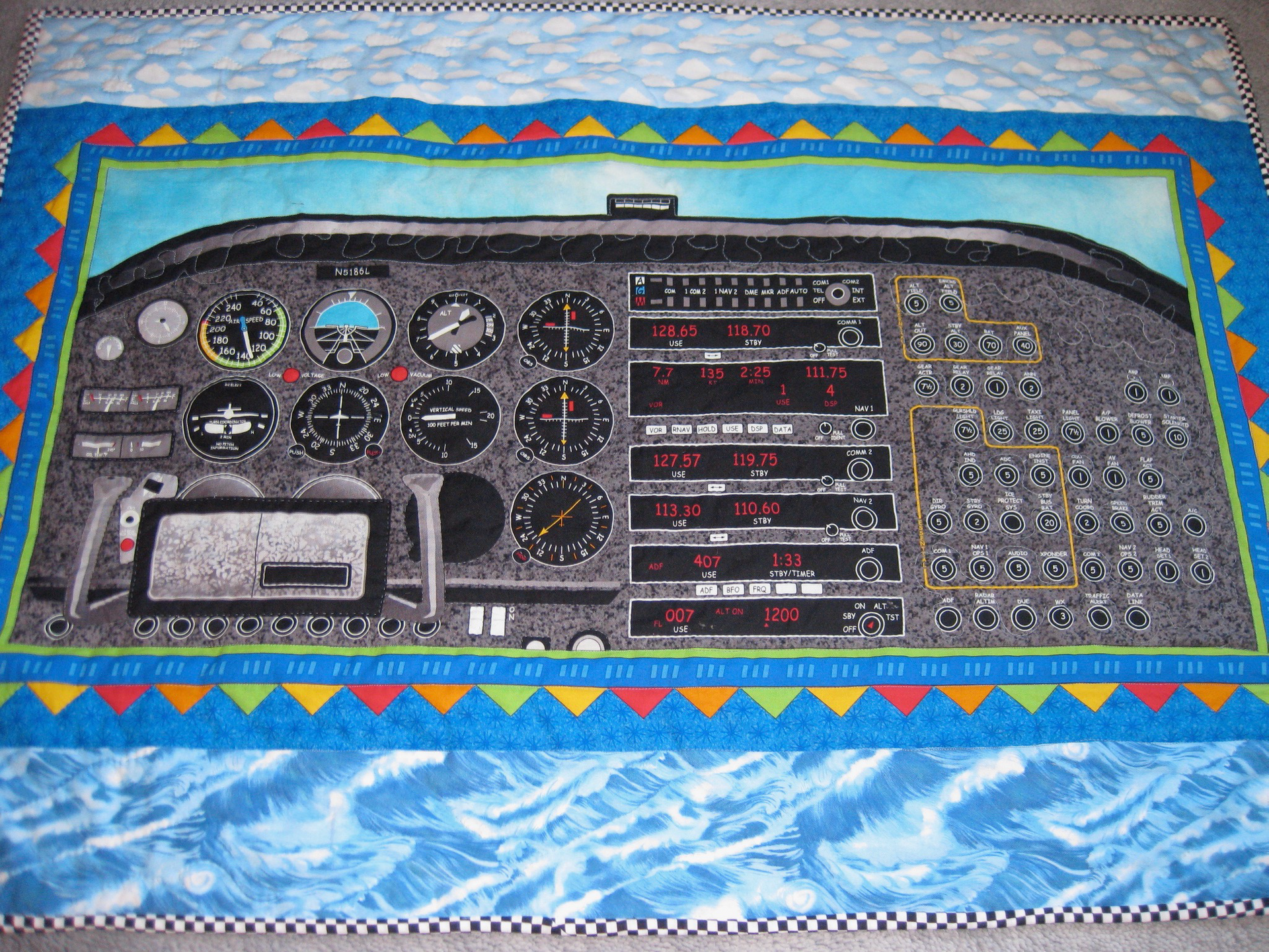 Quilt for Gerry's grandson, Simon