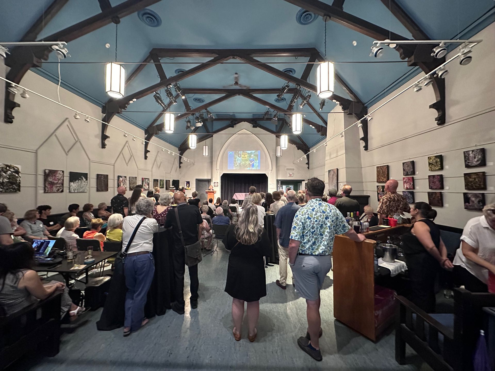 View of from the rear of the Heliconian Club Hall