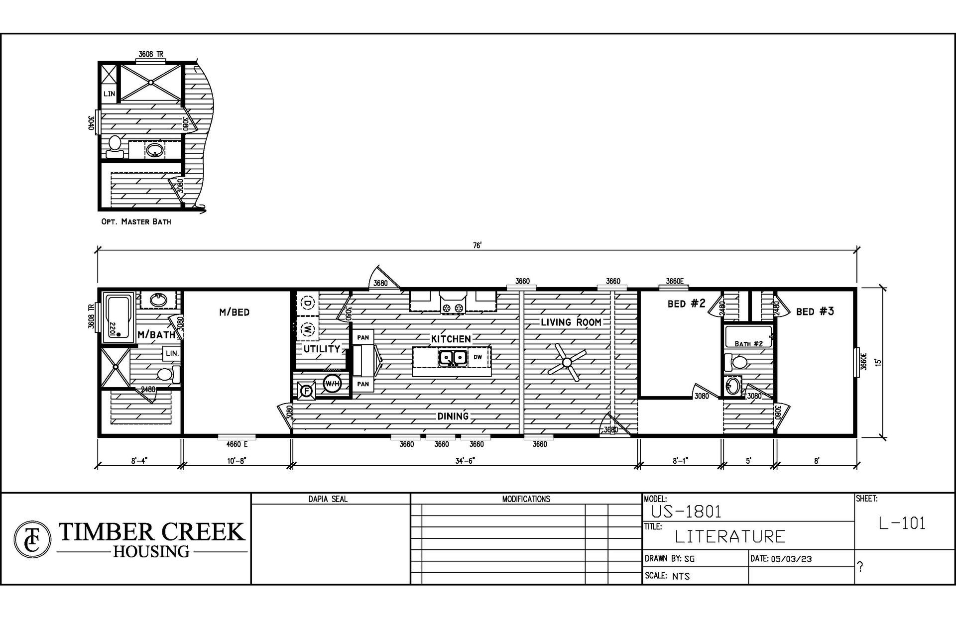 TIMBER CREEK THE DURANGO LAYOUT