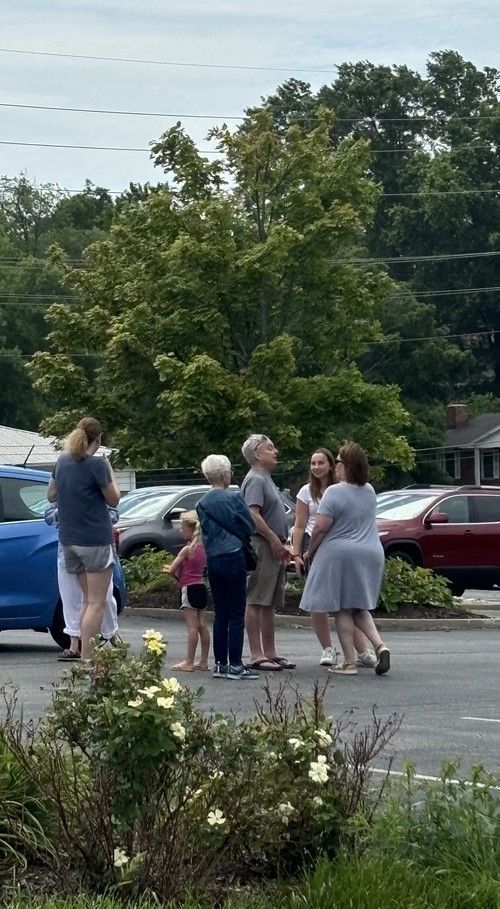 A Group of People at Fairview Church of Christ's Dumpster & Fire Event in Columbia, MO